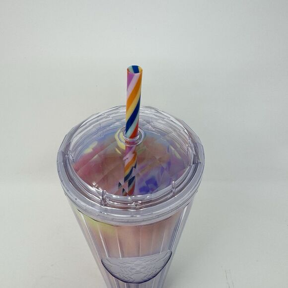 Starbucks 2021 Rainbow Pride Kaleidoscope 24oz tumbler Iridescent Holographic - Picture 3 of 5